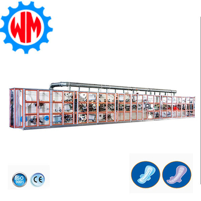 satın al Küçük Ölçekli Sanitar Peçete Üretme Makinesi 380V 50HZ Bayanlar Yastığı Üretme Makinesi online manufacture