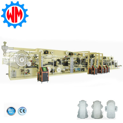 satın al Tam Servo Otomatik Bayan Sanitar Peçete Hammadde Tam Üretim hattı Yapım Makinesi online manufacture