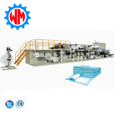 satın al CE Full Servo Underpad Yapım Makinesi Underpad Üretim Makinesi online manufacture