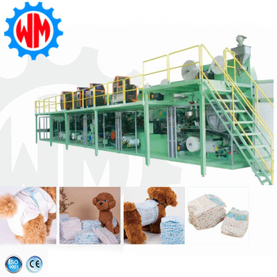 satın al 400pcs/Min Bebek bezleri üretme tesisi CE Evcil hayvan bezleri üretme ekipmanları online manufacture