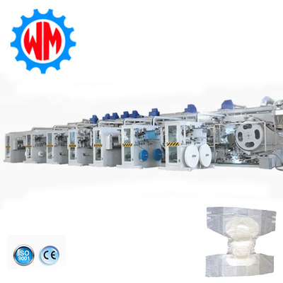 300pcs/Min Yetişkinler için bez yapım makinesi CE ile tek kullanımlık bez makinesi