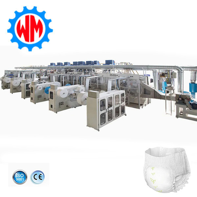 İsteğe bağlı ambalaj sistemi ile düşük enerjili bebek antrenman pantolonları üretim hattı