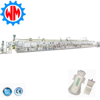 Smart Panel PLC Control 1200pcs/min Sanitary Pad Making Machine Customized
